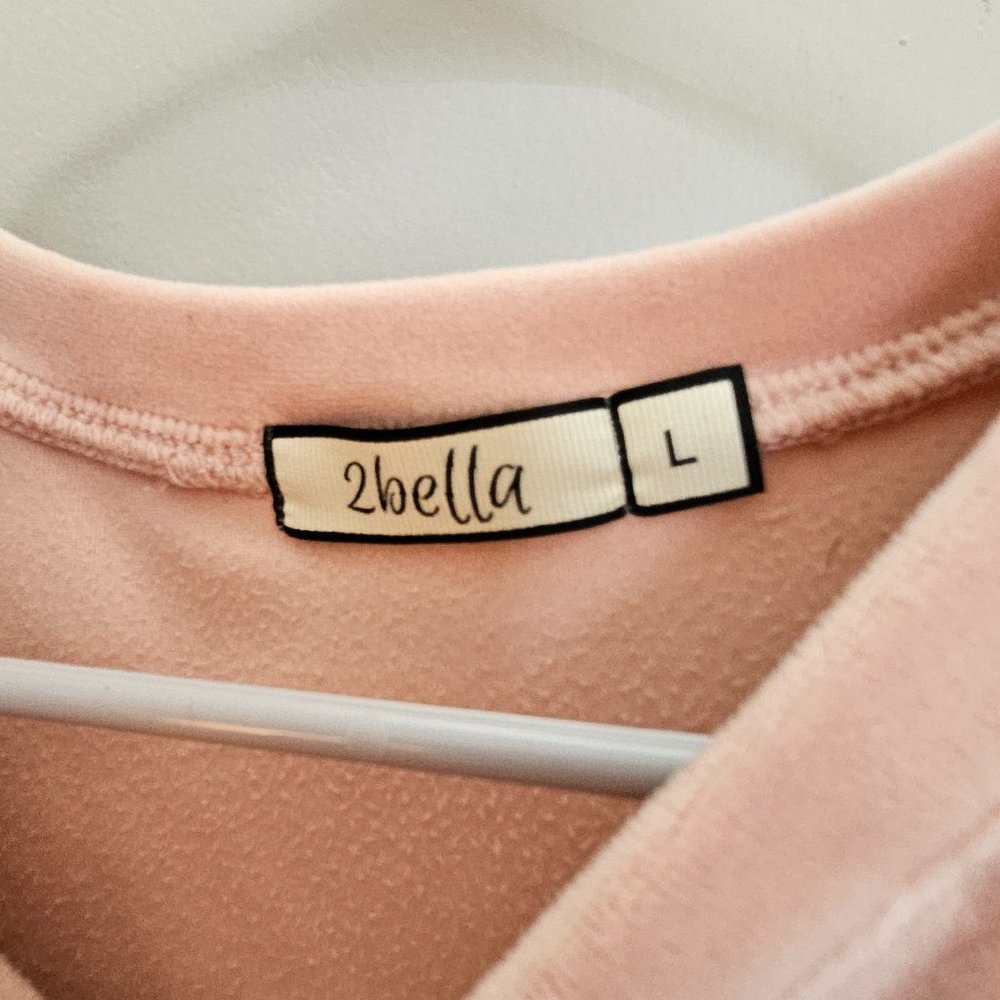 2bella velvet pink long sleeve
